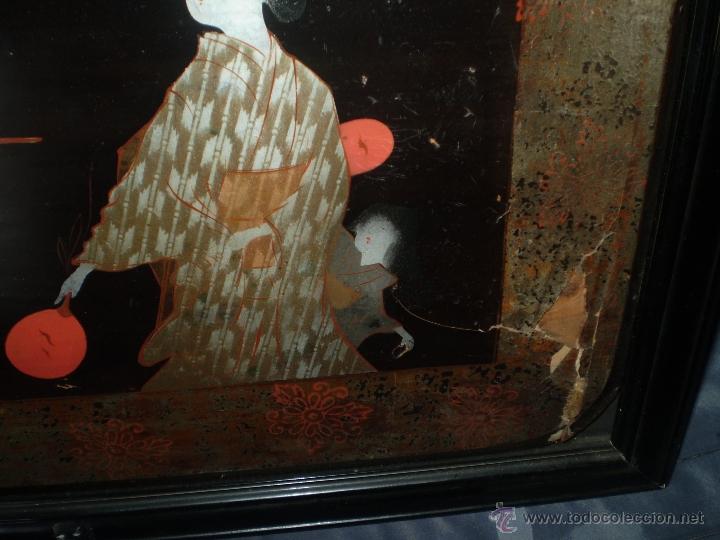 Arte: TABLA CHINA LACADA S XIX - Foto 2