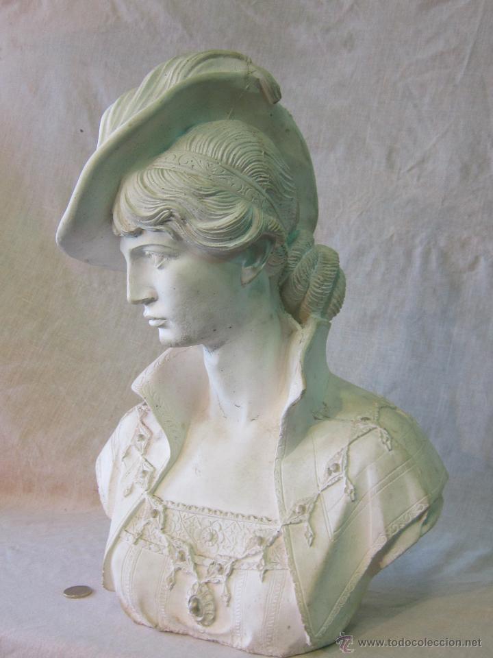 Arte: BUSTO DE MUJER EN PIEDRA ARTIFICIAL - Foto 2