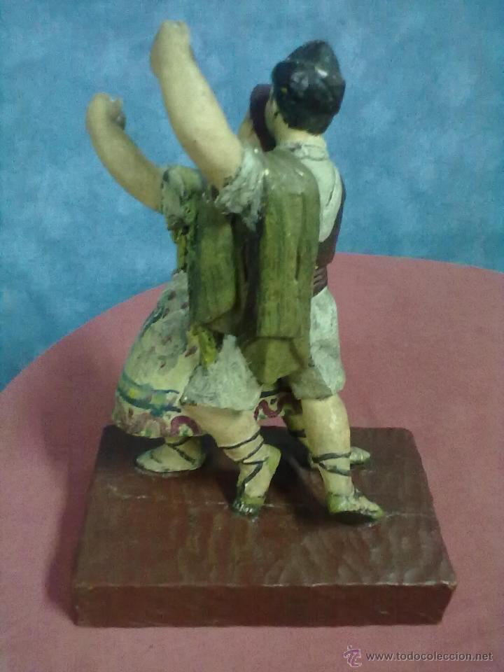 Arte: TALLA EN MADERA POLICROMADA BAILARINES - Foto 3