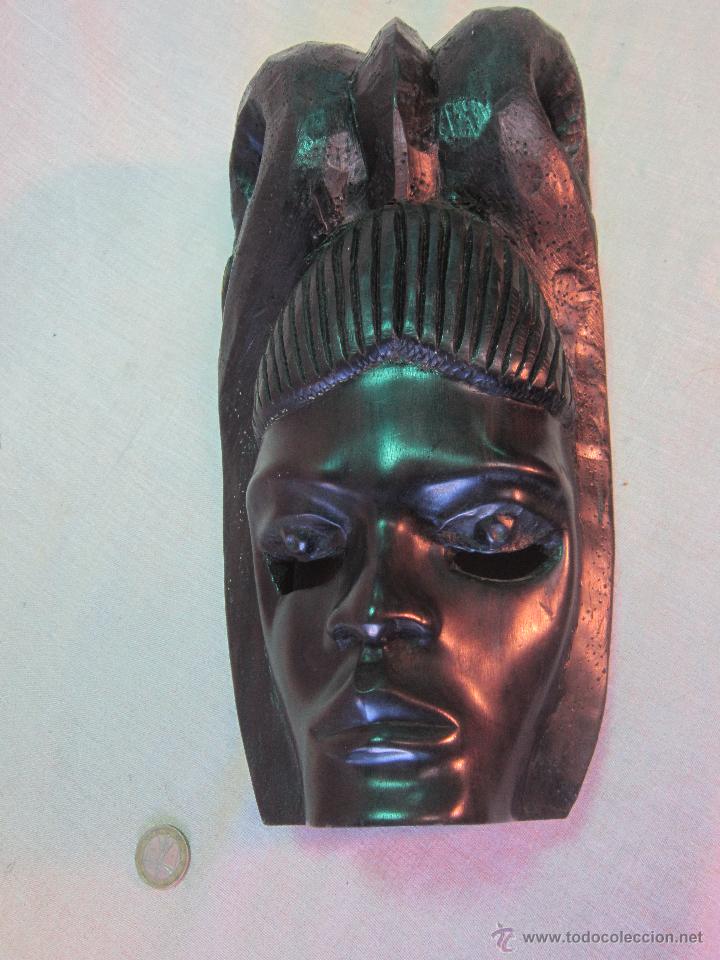 Arte: busto africano TALLA EN MADERA - Foto 1