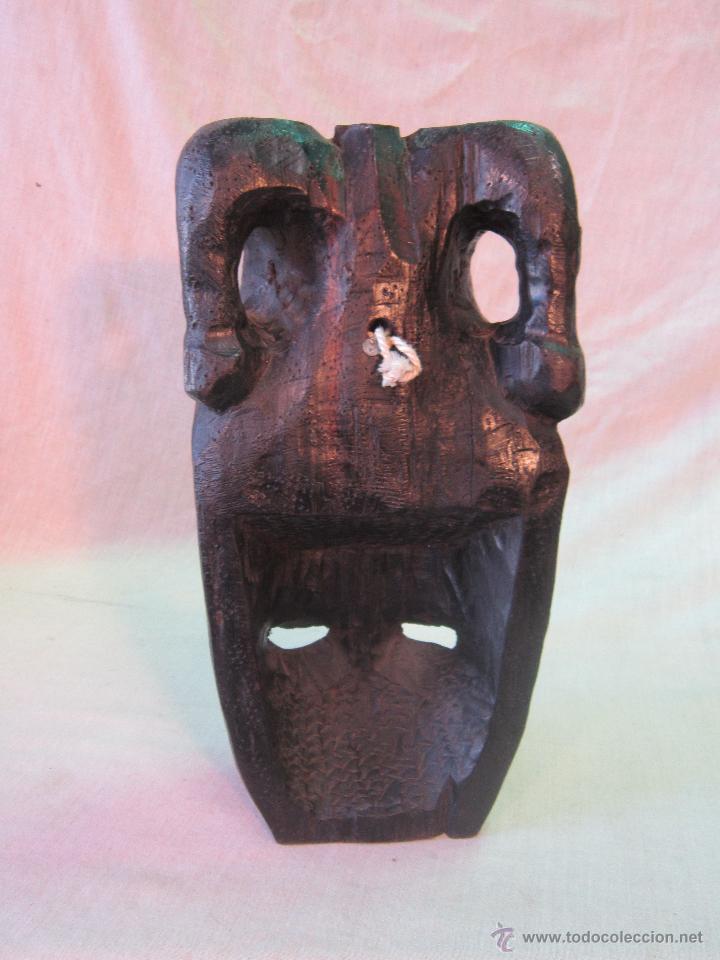 Arte: busto africano TALLA EN MADERA - Foto 2