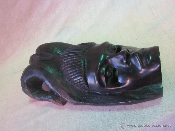 Arte: busto africano TALLA EN MADERA - Foto 8