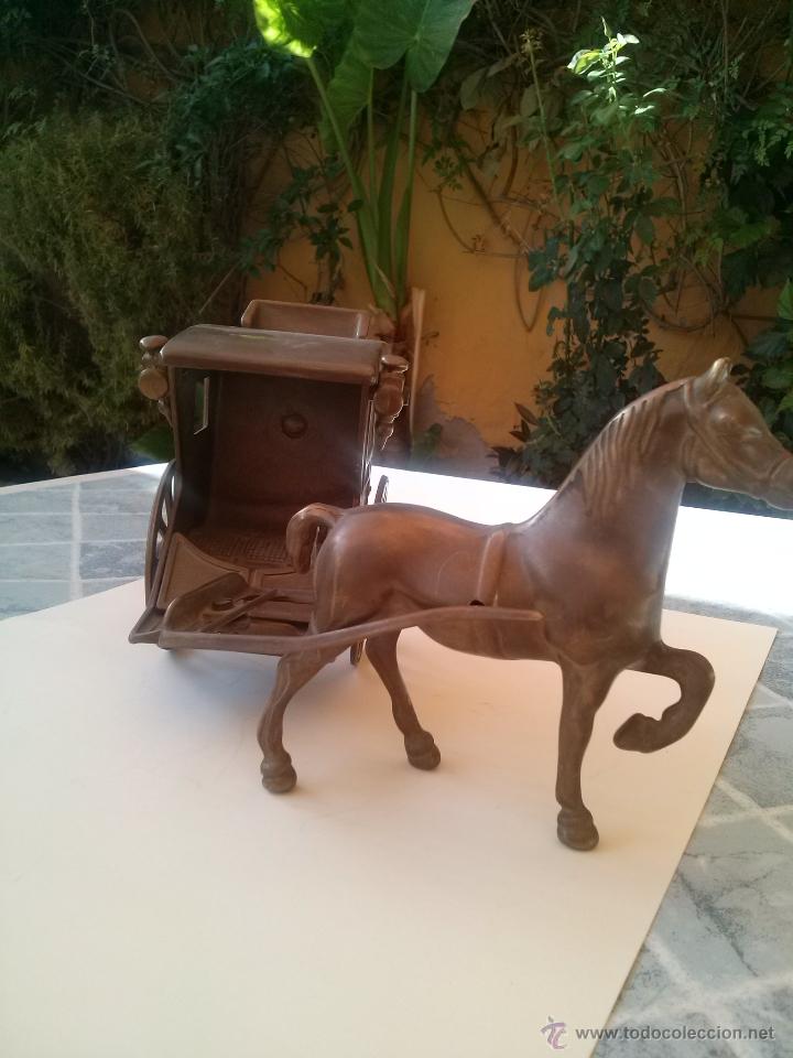 Arte: CABALLO Y CARRUAJE REALIZADO EN BRONCE - Foto 3