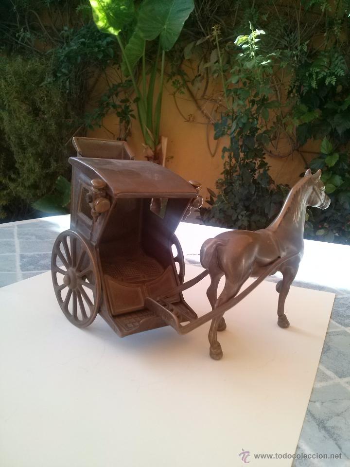 Arte: CABALLO Y CARRUAJE REALIZADO EN BRONCE - Foto 4