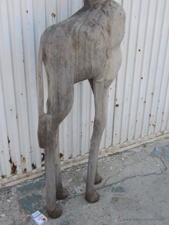 Arte: JIRAFA TALLADA EN MADERA - Foto 7