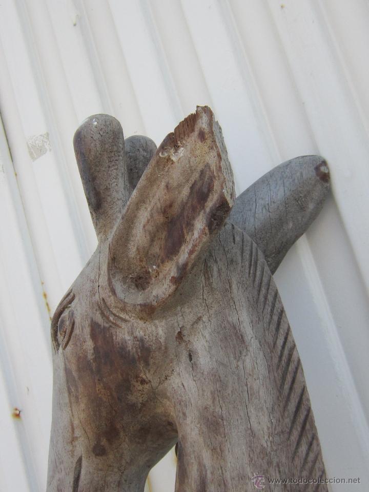 Arte: JIRAFA TALLADA EN MADERA - Foto 10