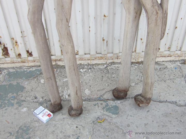 Arte: JIRAFA TALLADA EN MADERA - Foto 2