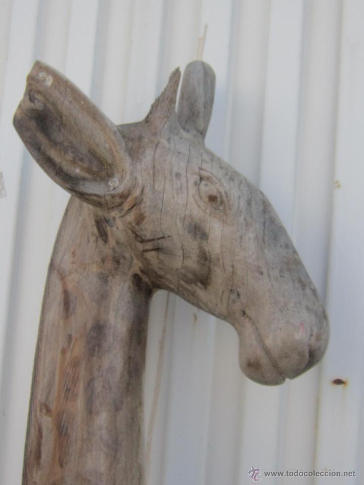 Arte: JIRAFA TALLADA EN MADERA - Foto 3
