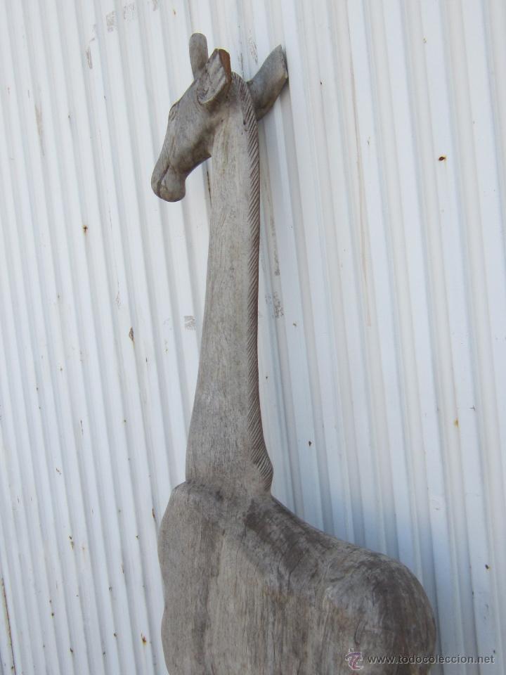 Arte: JIRAFA TALLADA EN MADERA - Foto 8