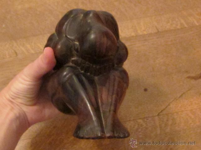 Arte: Sumo meditando. Talla en madera - Foto 5