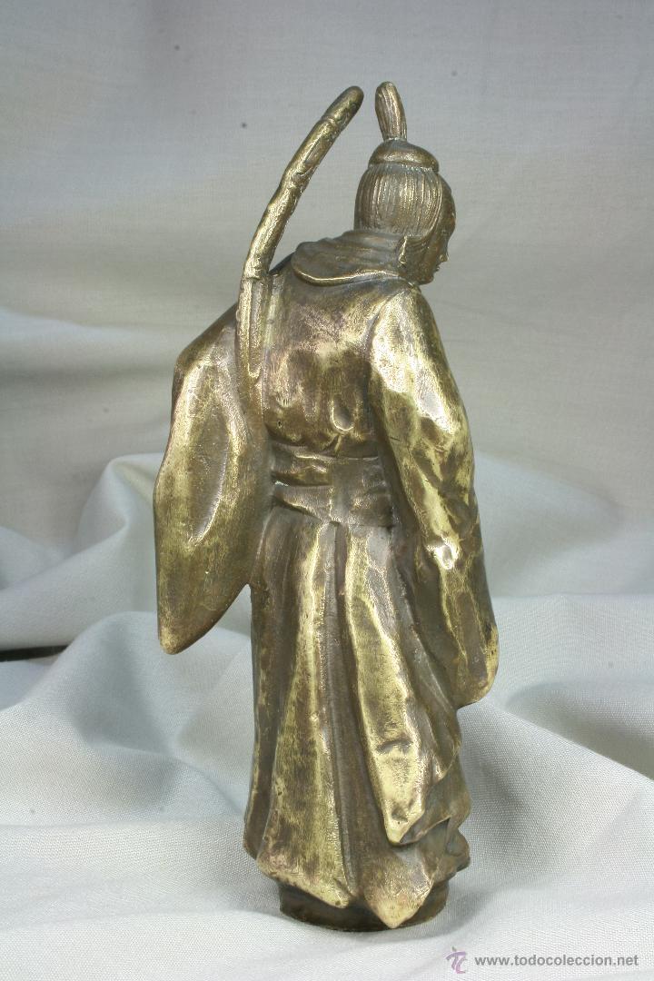 Arte: Samurai. Bronce. Japon&eacute;s. - Foto 2