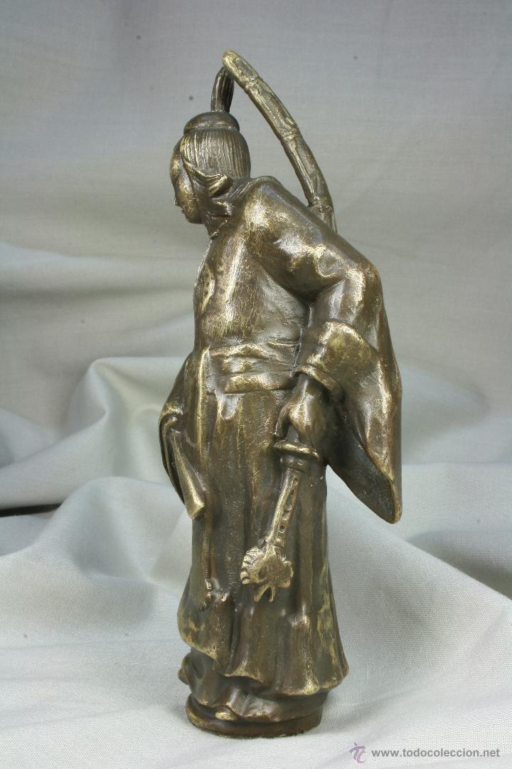 Arte: Samurai. Bronce. Japon&eacute;s. - Foto 3