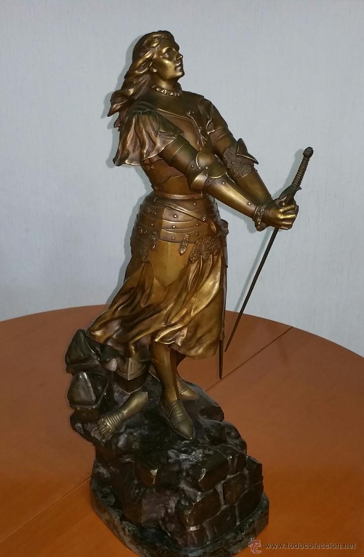 escultura de bronce de juana d - Compra venta en todocoleccion