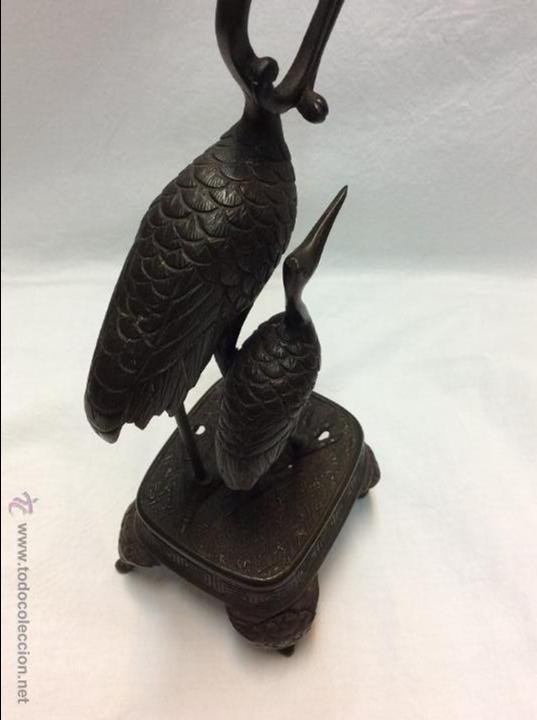 Arte: GRULLAS. BRONCE ORIENTAL. - Foto 7