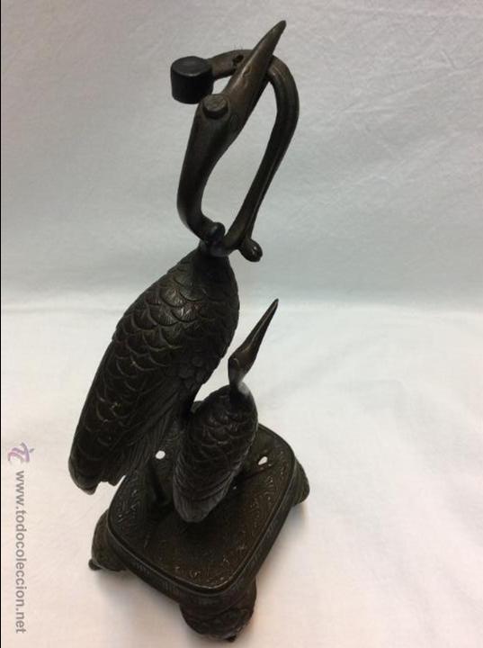 Arte: GRULLAS. BRONCE ORIENTAL. - Foto 11