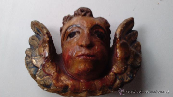 Arte: Angel de madera policromado - Foto 1