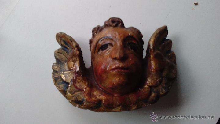 Arte: Angel de madera policromado - Foto 4