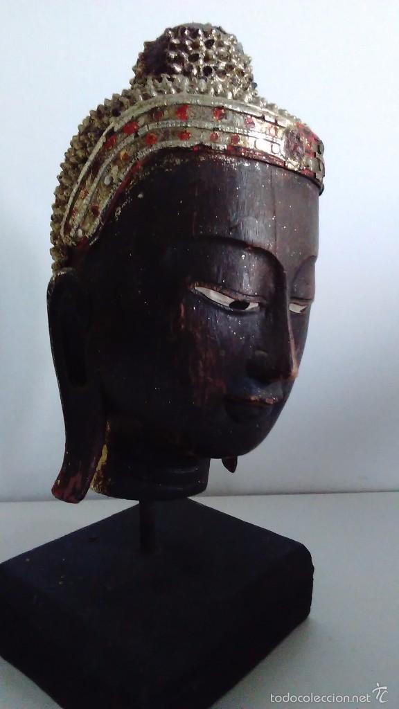 Arte: Cabeza de Buda antigua - Foto 2