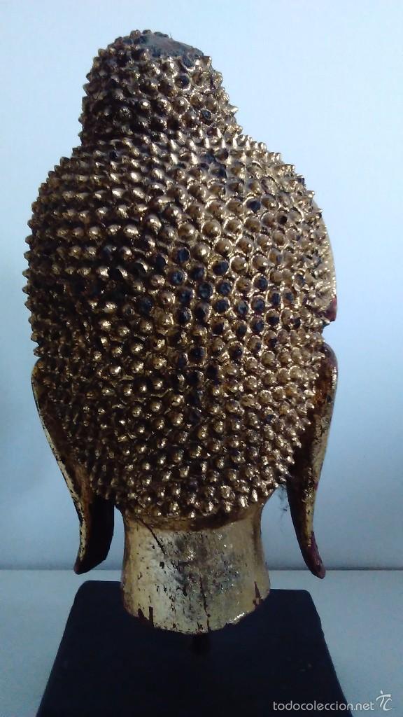 Arte: Cabeza de Buda antigua - Foto 3
