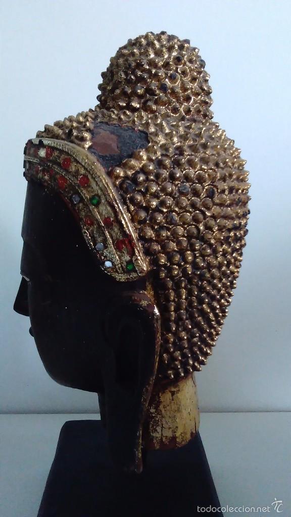 Arte: Cabeza de Buda antigua - Foto 4