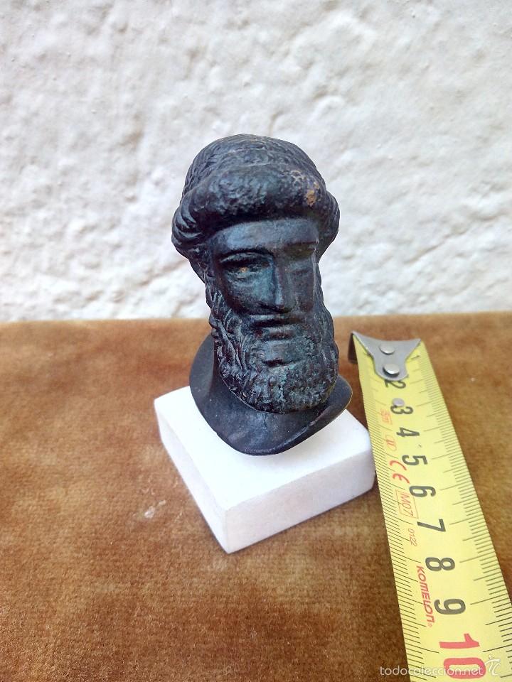 Arte: Busto de bronce tipo griego - Foto 2