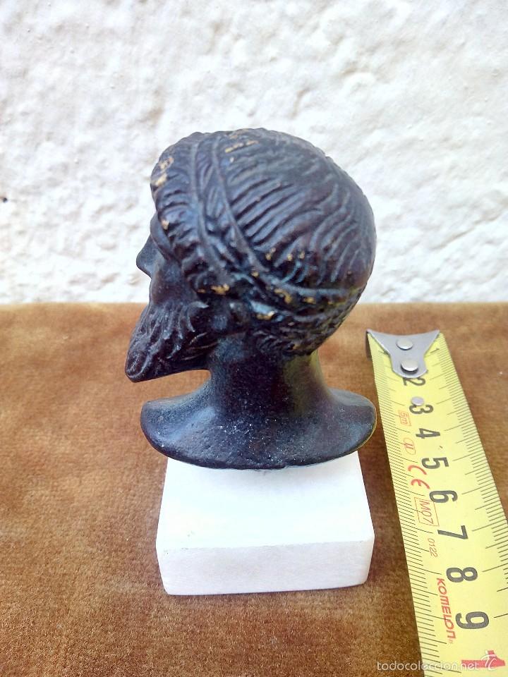 Arte: Busto de bronce tipo griego - Foto 3