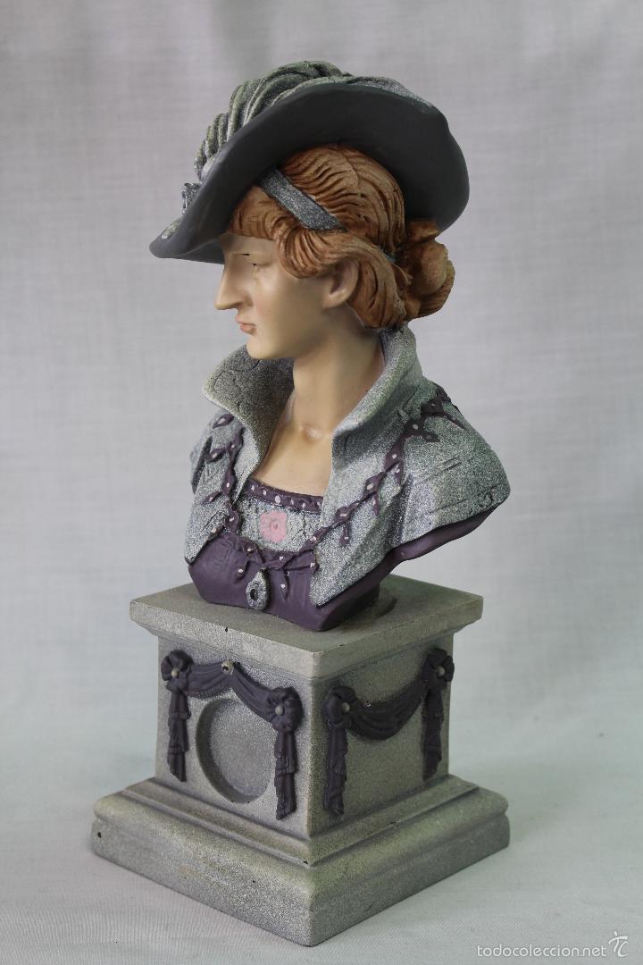 Arte: busto dama en resina - Foto 7