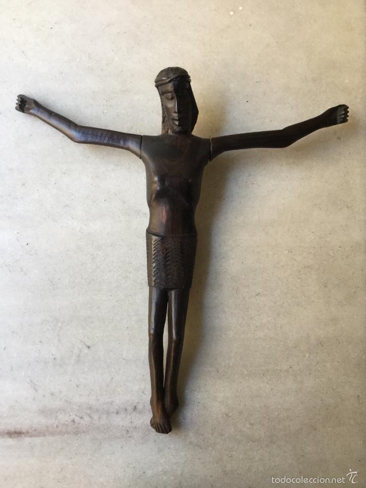 Arte: Cristo madera &eacute;bano. - Foto 1