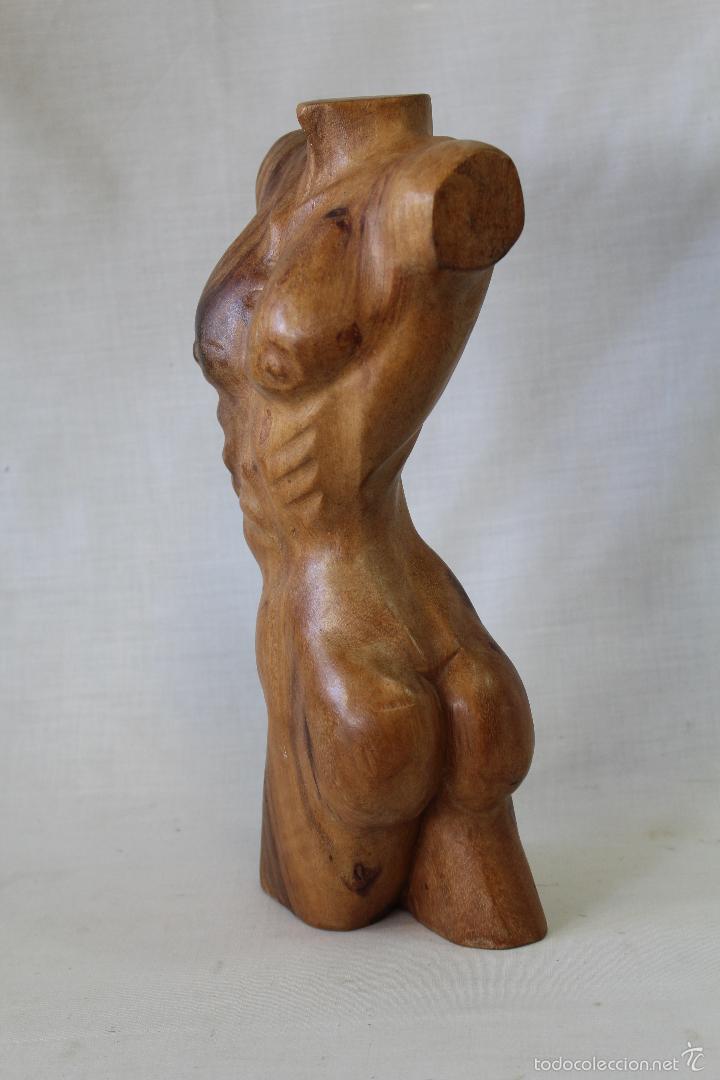 Arte: torso en madera tallada - Foto 5