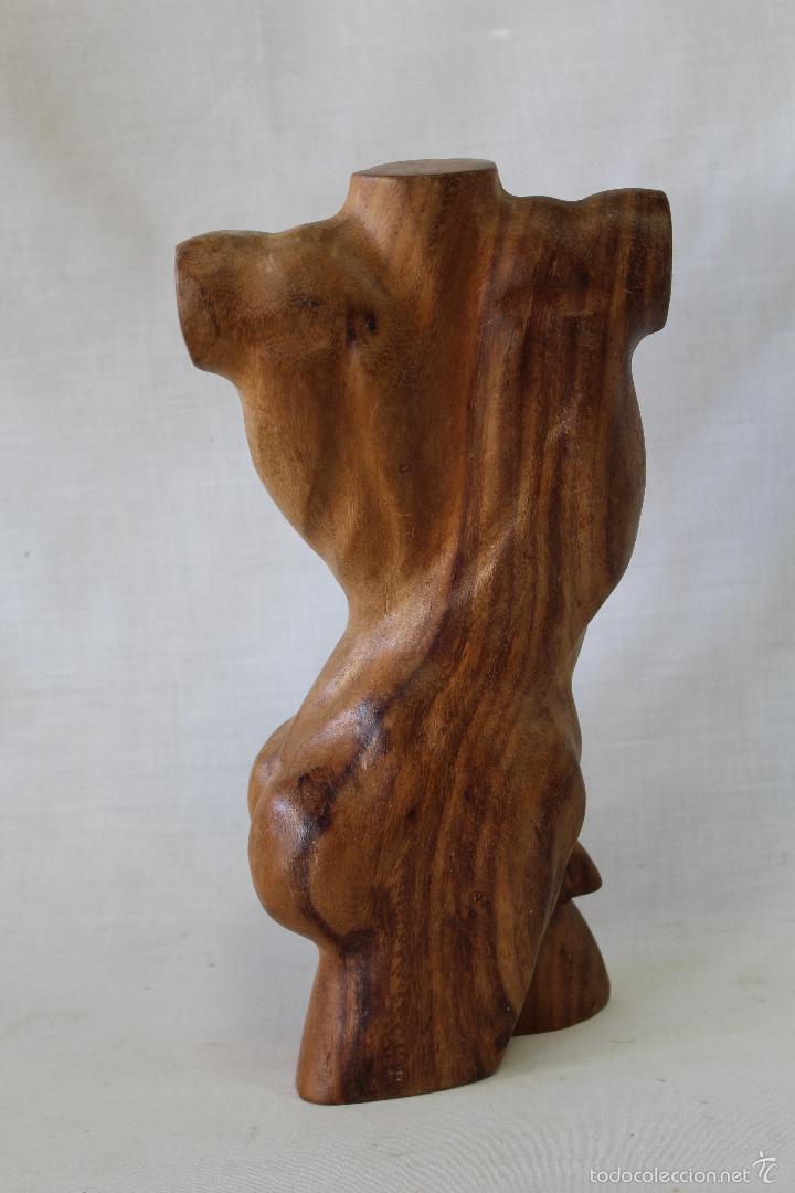 Arte: torso en madera tallada - Foto 6