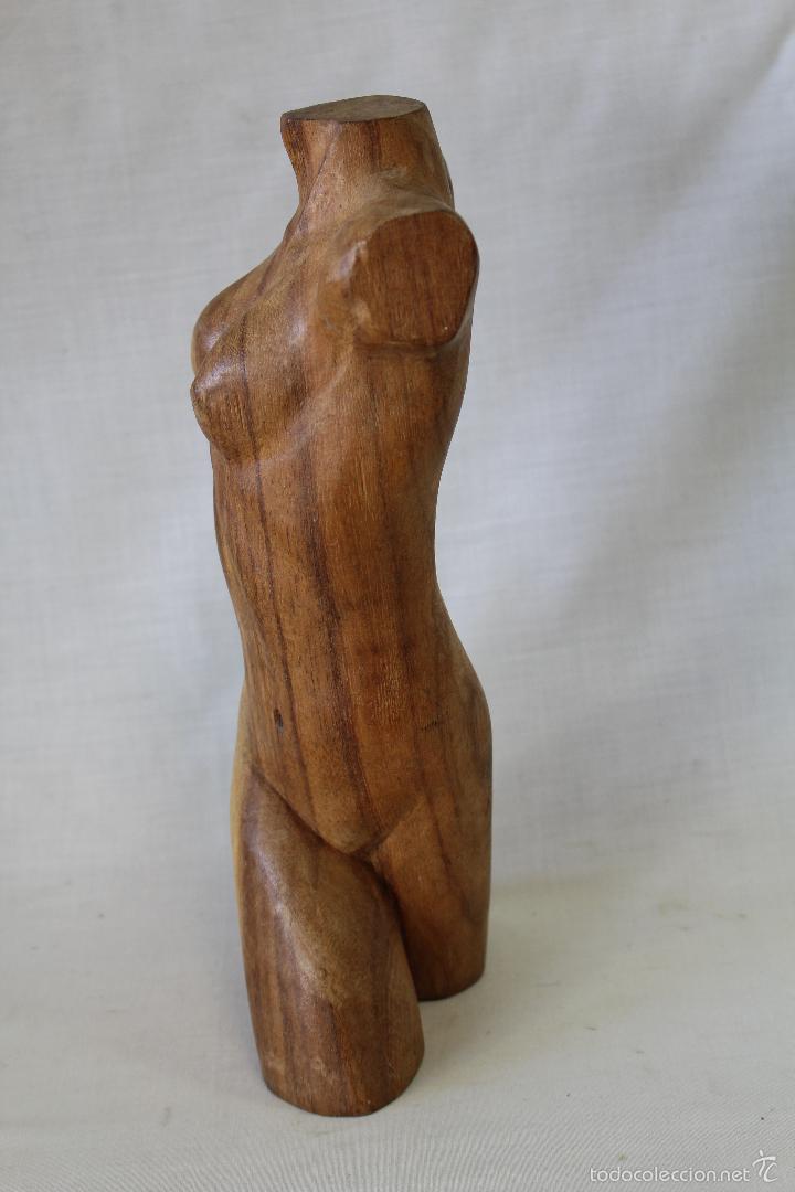 Arte: torso en madera tallada - Foto 3