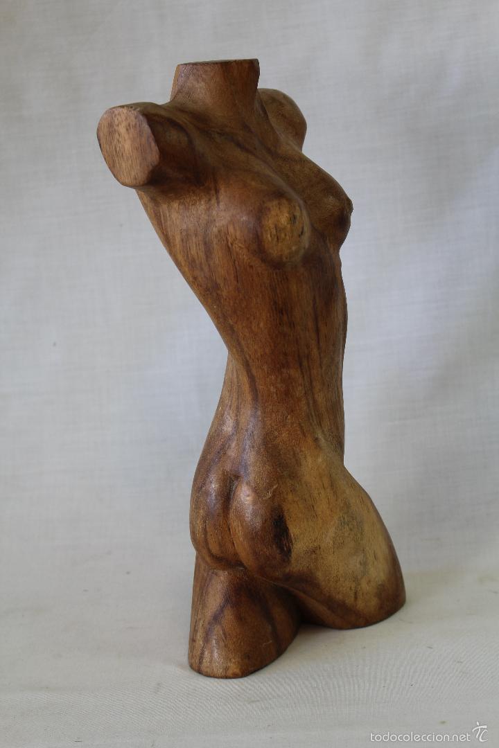 Arte: torso en madera tallada - Foto 5
