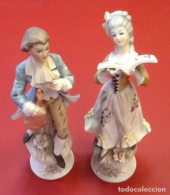 Arte: Pareja de &eacute;poca / biscuit / - Foto 2