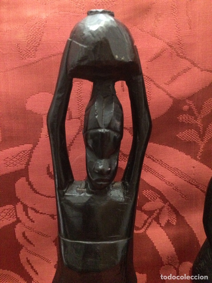 Arte: Figuras africana de madera - Foto 3