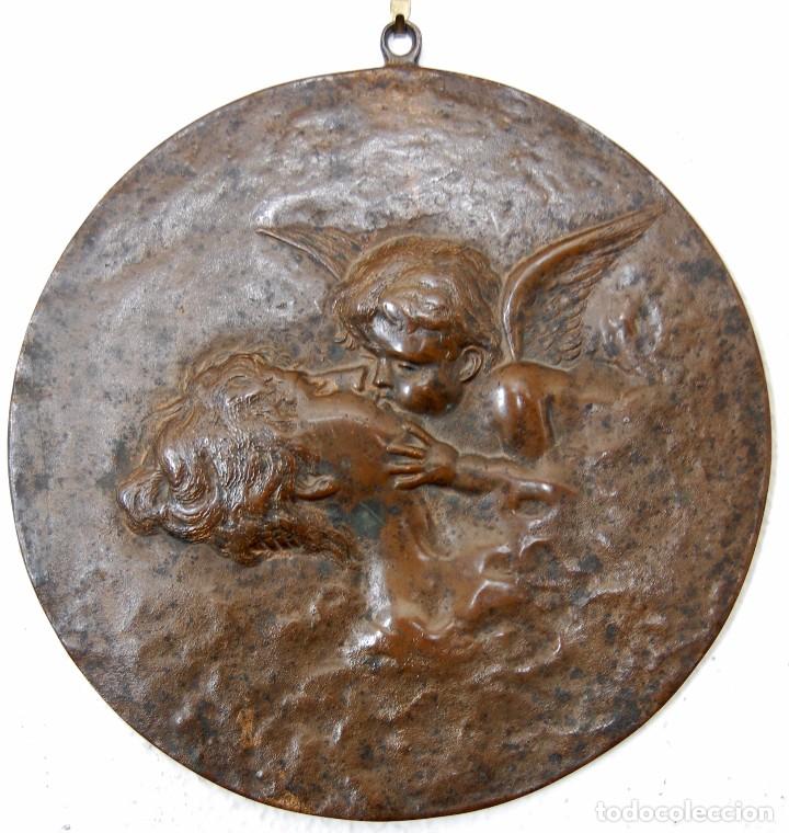 Arte: Cupido besando a una dama. - Foto 1