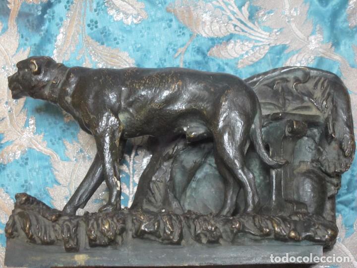 Arte: ESCULTURA EN BRONCE. PERRO - Foto 1