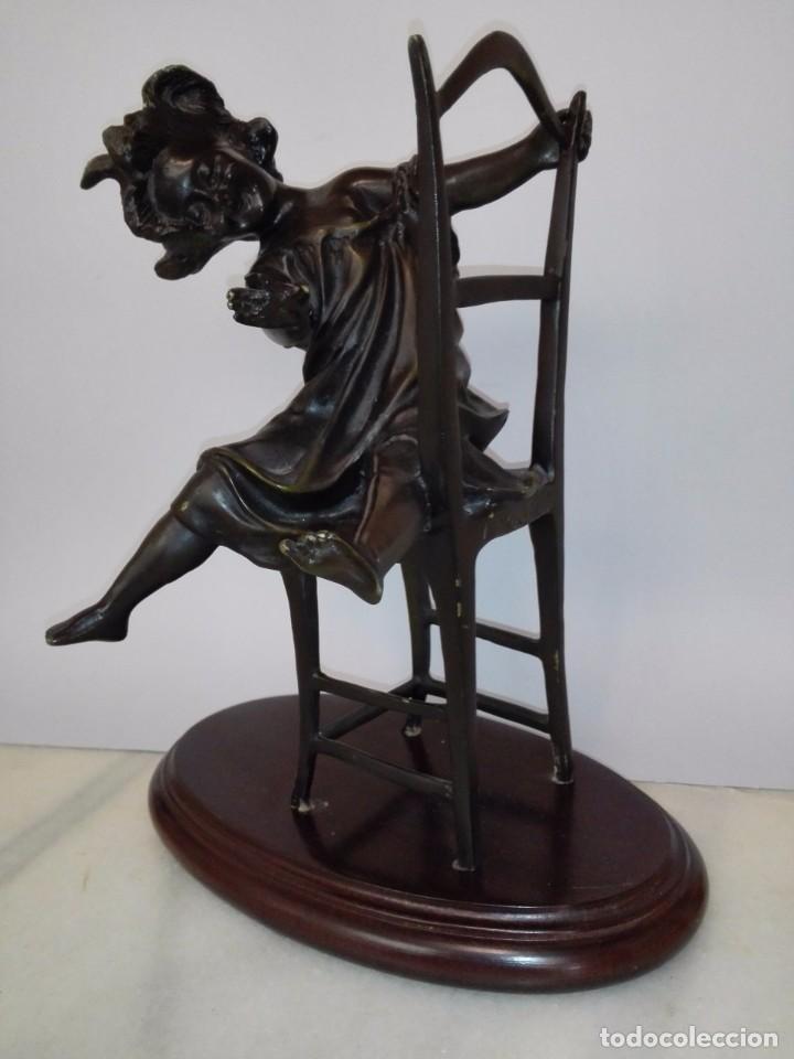 Arte: FIGURA NI&Ntilde;A, BRONCE - Foto 1