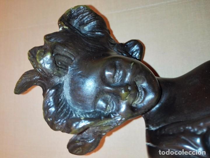 Arte: FIGURA NI&Ntilde;A, BRONCE - Foto 4