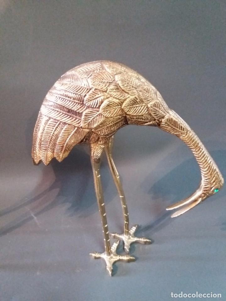 Arte: PAREJA DE GRULLAS DE BRONCE - Foto 7