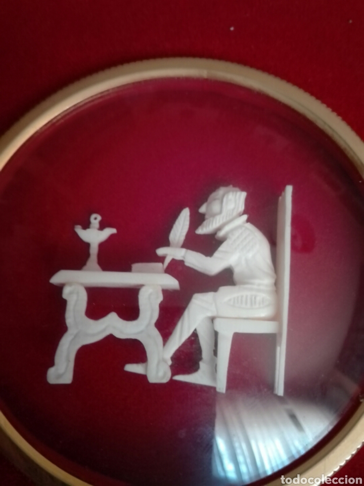 Arte: cuadro marfil Cervantes - Foto 1