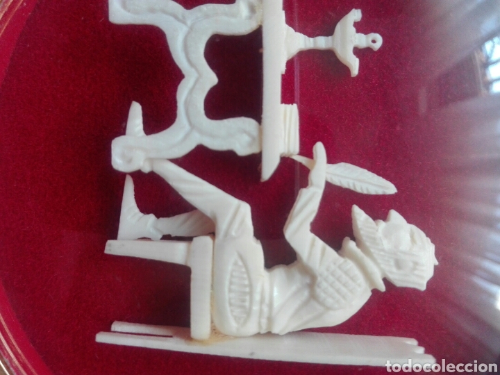 Arte: cuadro marfil Cervantes - Foto 2