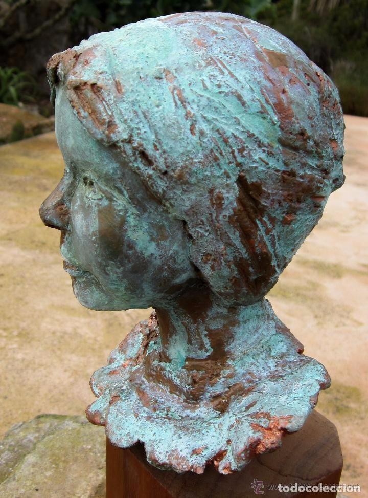 Arte: cabeza patina bronce - Foto 2
