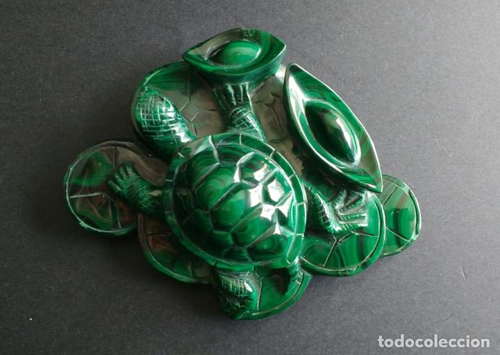 Arte: Figura de malaquita. - Foto 1