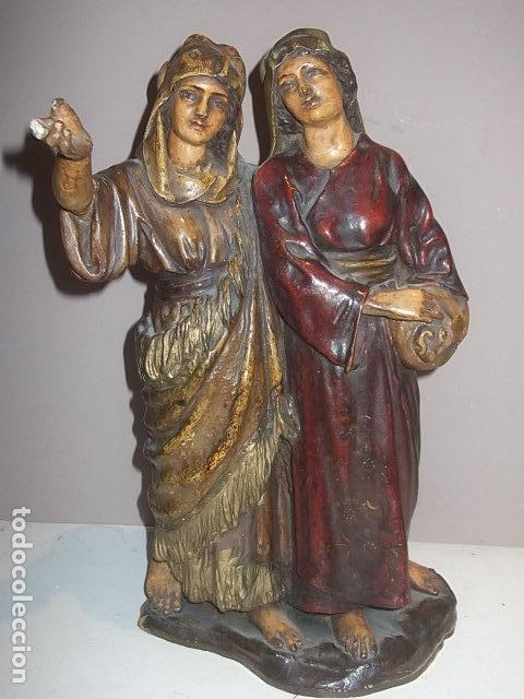 Arte: BONITA TALLA DE MADERA CREO DEL SIGLO XVIII BUEN ESTADO Y TAMAÑO,BARATA. Lote 114999347