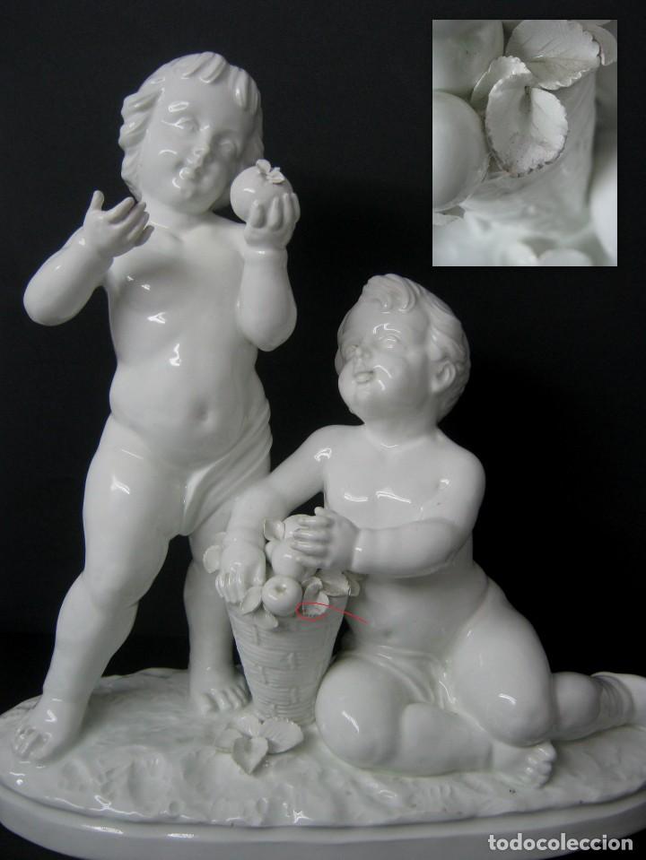 Arte: 40 cm - GRUPO ESCULTORICO NI&Ntilde;OS - CMT Josep Pujol Muntaner Torredembarra
