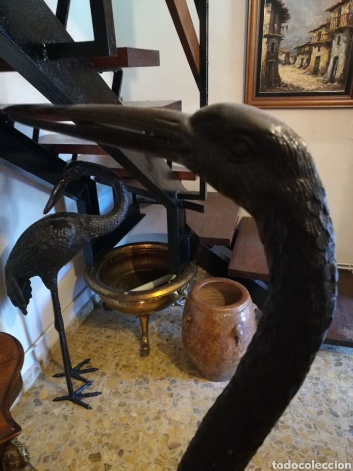 Arte: Pareja de garzas de bronce - Foto 3