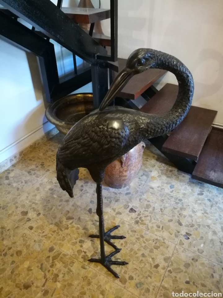 Arte: Pareja de garzas de bronce - Foto 5