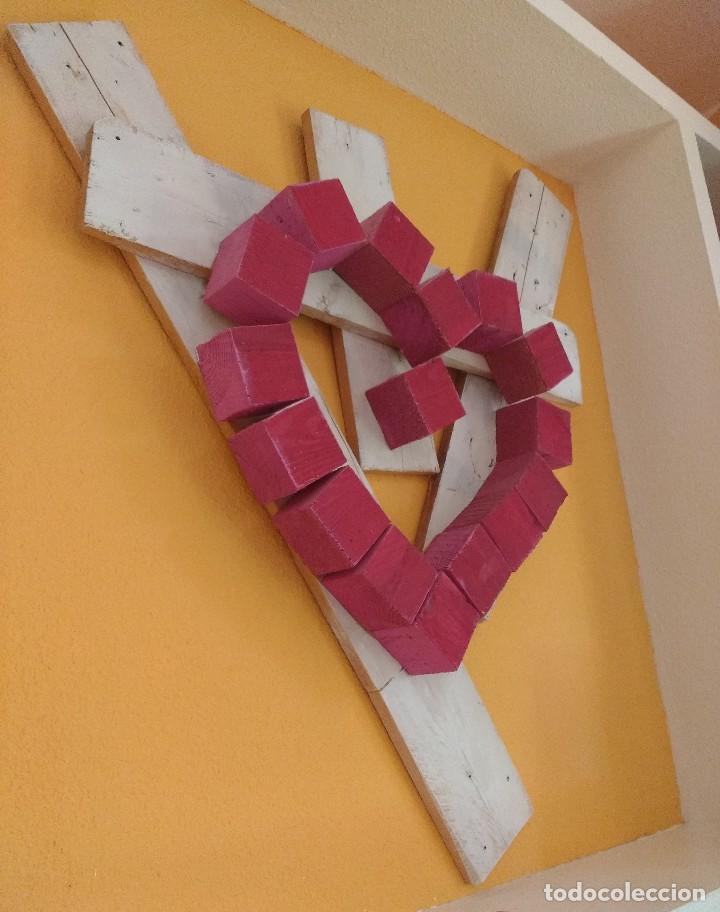 Arte: Cuadro escultura coraz&oacute;n - Foto 2
