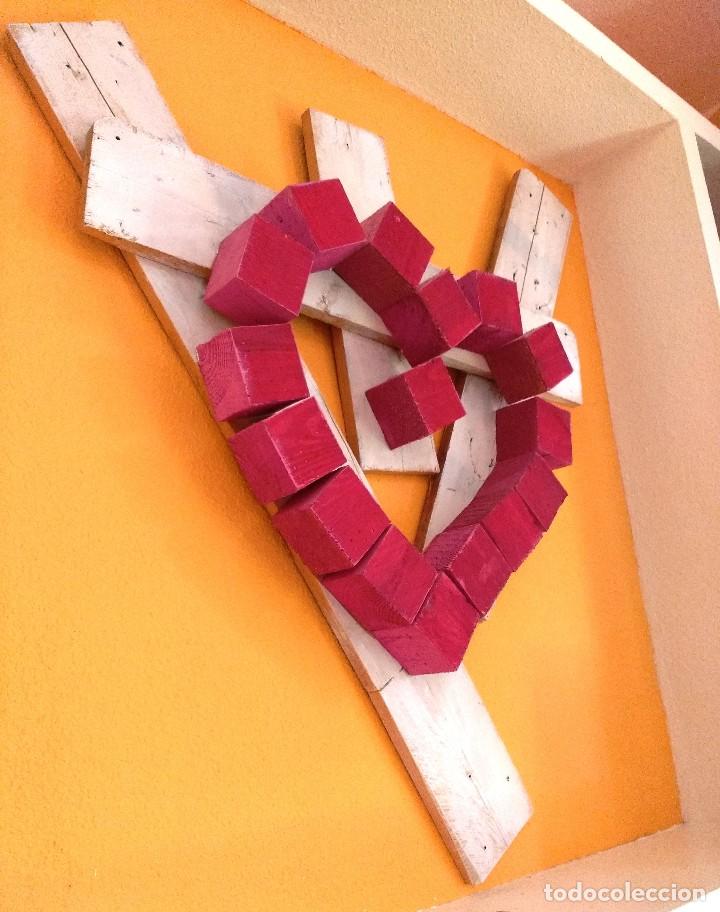 Arte: Cuadro escultura coraz&oacute;n - Foto 1
