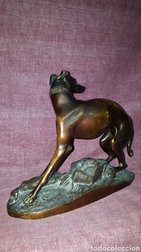 Arte: GALGO CON LIEBRE, DE BRONCE - Foto 4